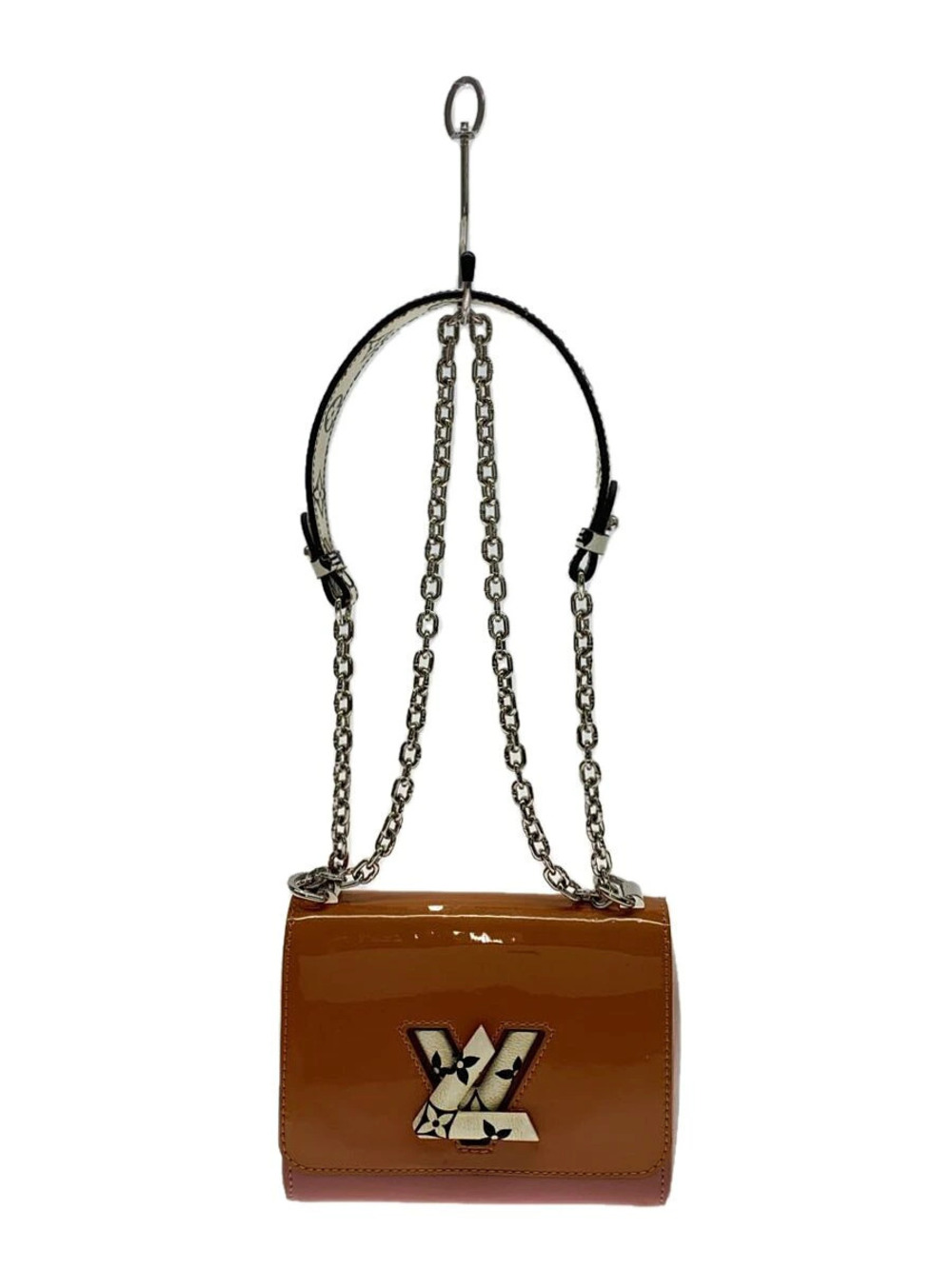LOUIS VUITTON Twist Shoulder Bag Enamel Orange